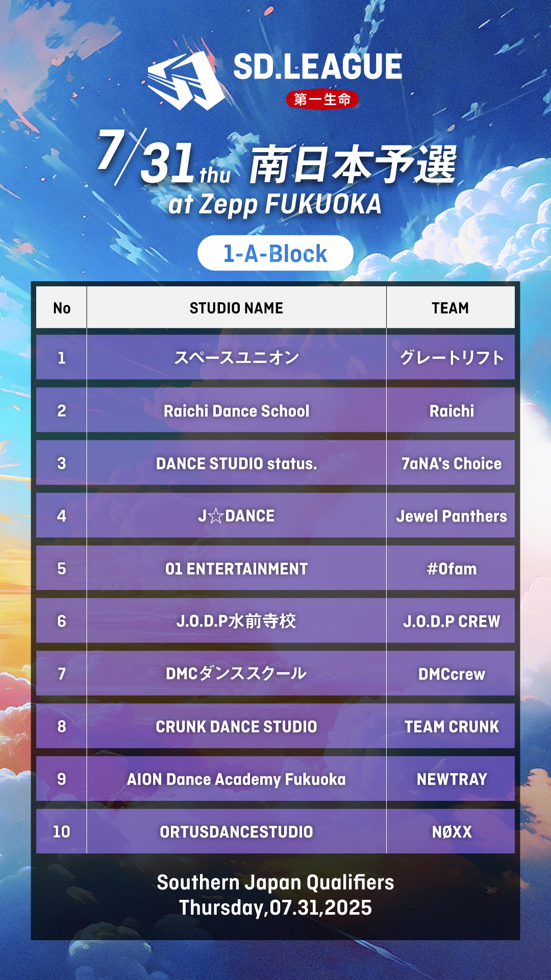 タイムテーブル